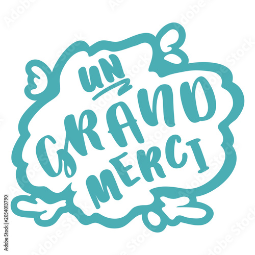 Foto Thank you very much french quote