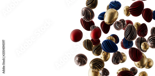 Decorative Easter eggs in v...