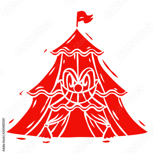 Φωτογραφία Circus tent with clown face