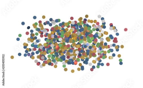 Abstract composition of colorful dots. Use this for your background or design project, can represent confetti, celebrati