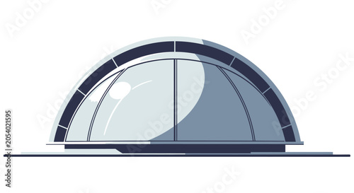 Obraz na płótnie Modern Half Dome Glass Structure.