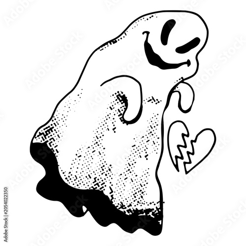 Εκτύπωση καμβά Ghost near a broken heart