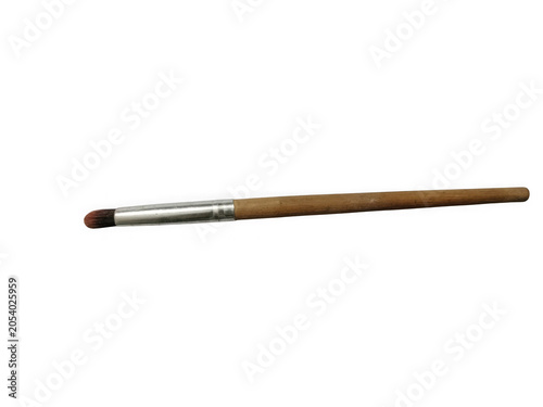 Slika na platnu Makeup brush with wooden handle and silver ferrule