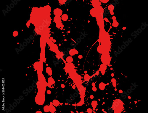 red paint splashes background