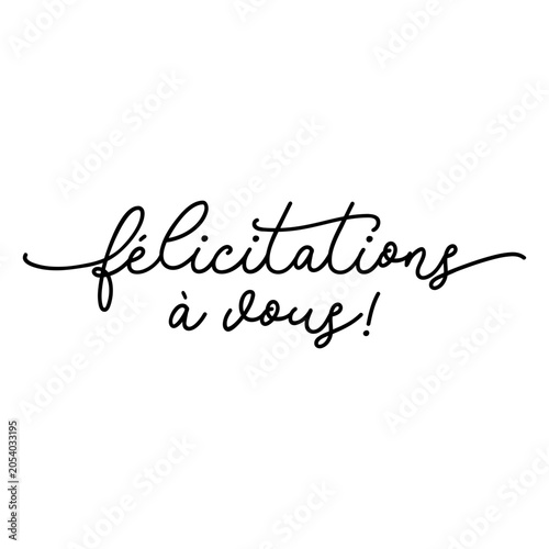 Foto Elegant congratulatory script design