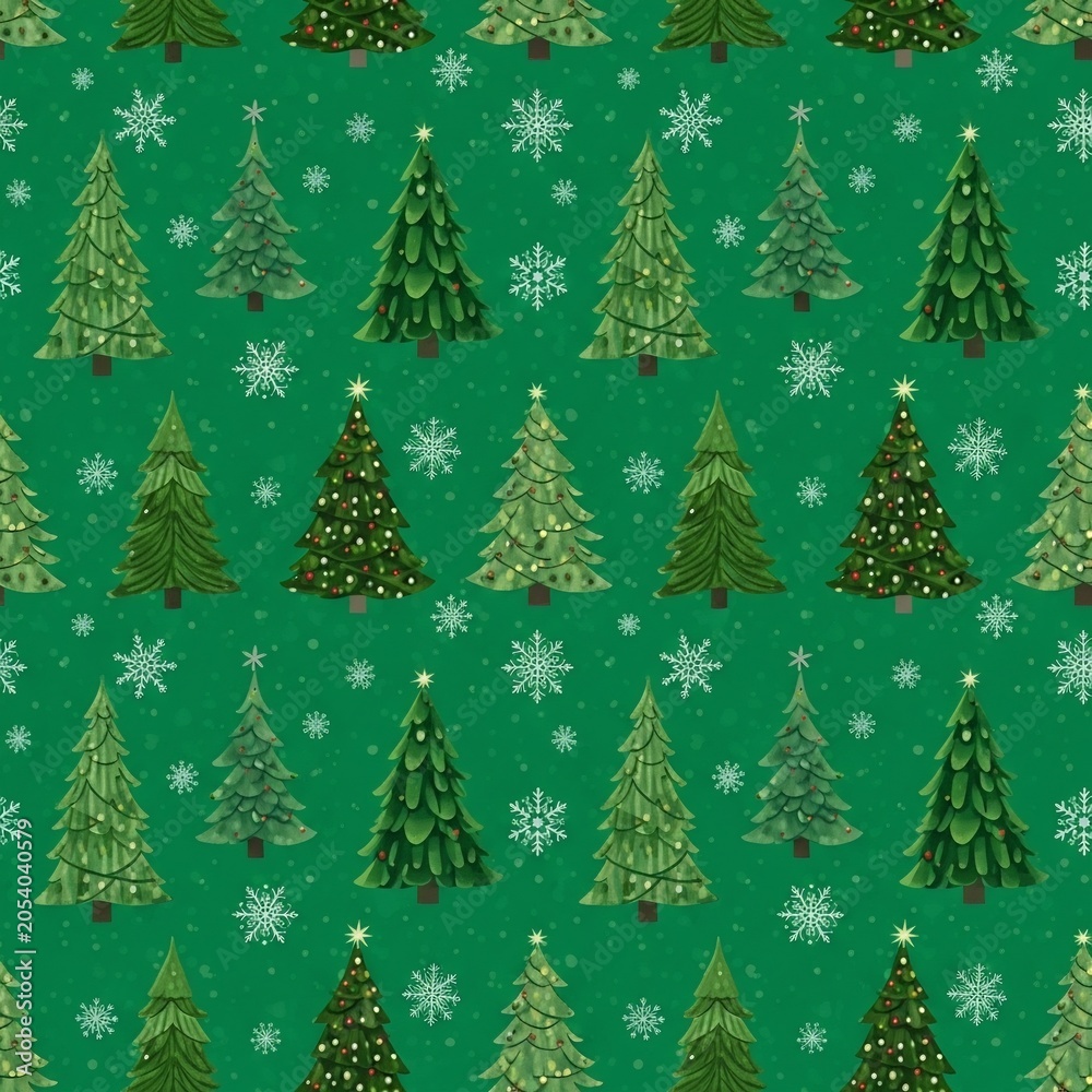 Obraz premium Emerald Whispers of Winter's Embrace