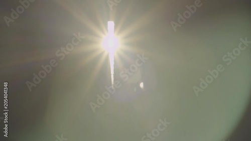 Video featuring beautifully moving particles in the air in dark room, created when sunlight filters through the cracks in the window curtains. Beauty in everyday things, abstract harmony, tranquility