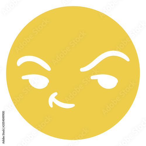 Tablou pe pânză Playful smirking emoji design