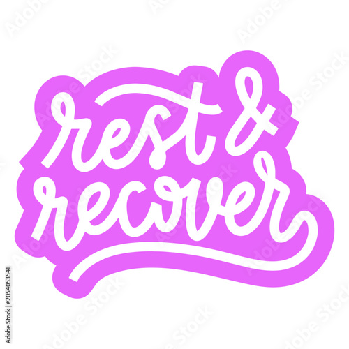 Obraz na płótnie The word rest and recover