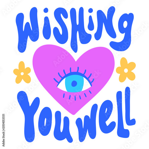 Fotografija Heart with the words wishing you well