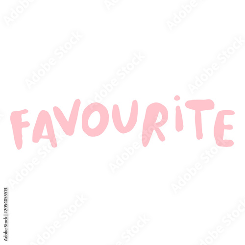 Fotografie Playful favourite word art design