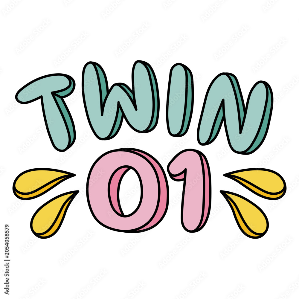 Obraz premium The word twin 01