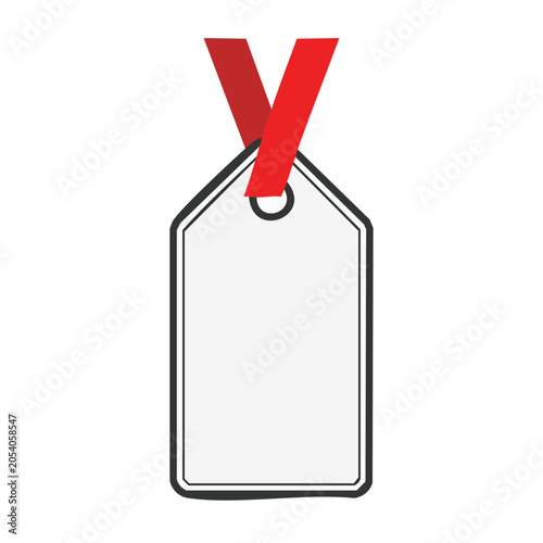 Blank Price Tag Vector Illustration