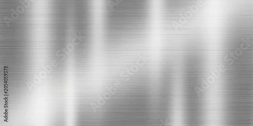 Foto Brushed metal texture with vertical lines and a reflective sheen, suitable for industrial and design applications