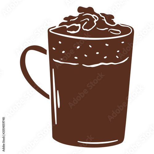 Fotografia Delightful hot chocolate mug illustration