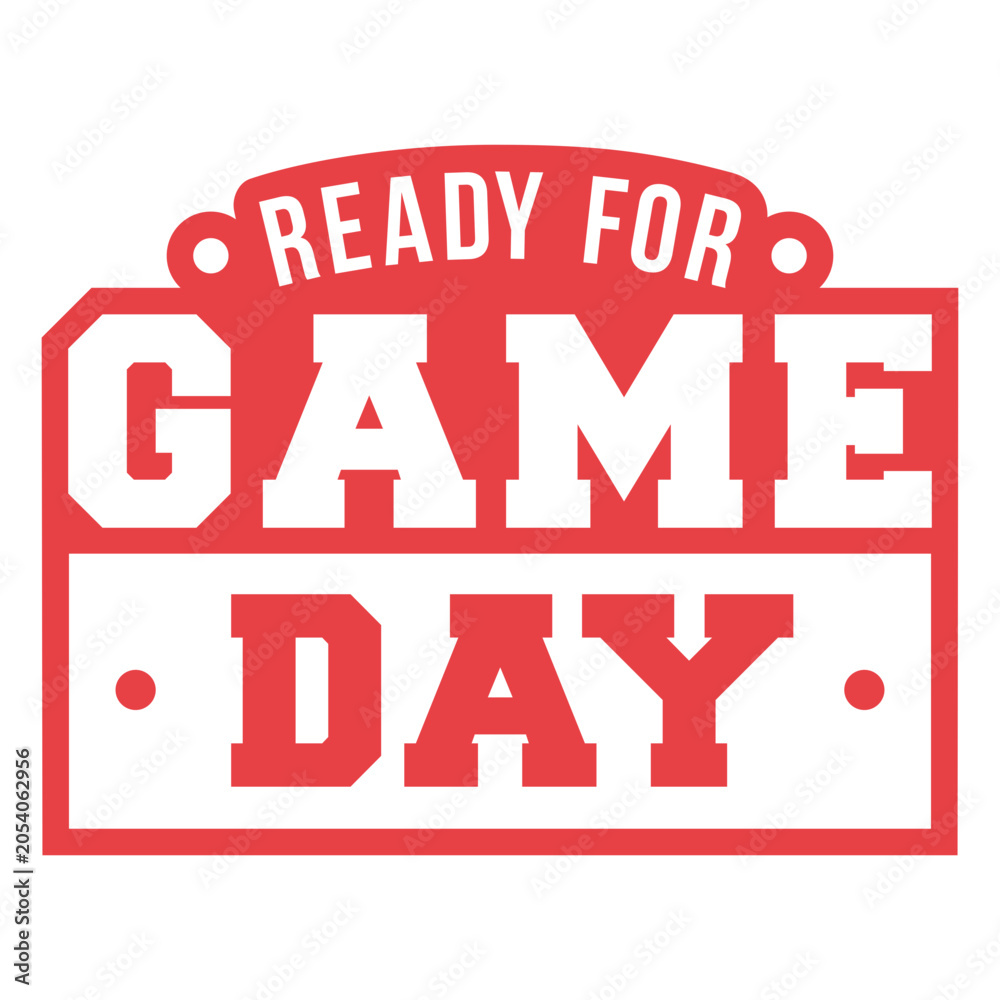 Fototapeta premium Bold game day graphic design