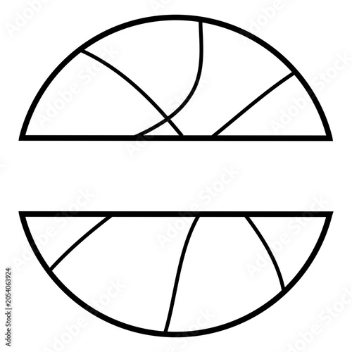 Foto Unique geometric design with contrasting shapes