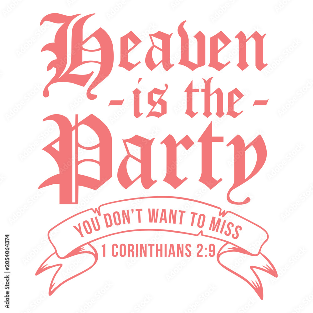 Obraz premium Inspirational bible verse graphic design with festive elements t-shirt design