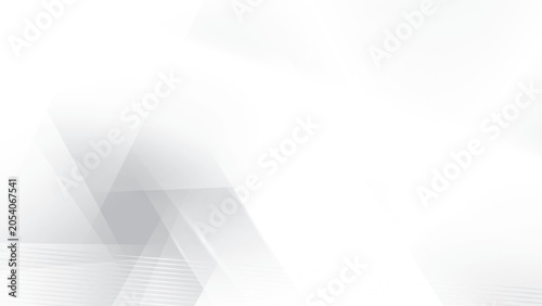 Abstract white and gray color, modern design stripes background with geometric triangle shape, straight lines and glowing light. Vector illustration.