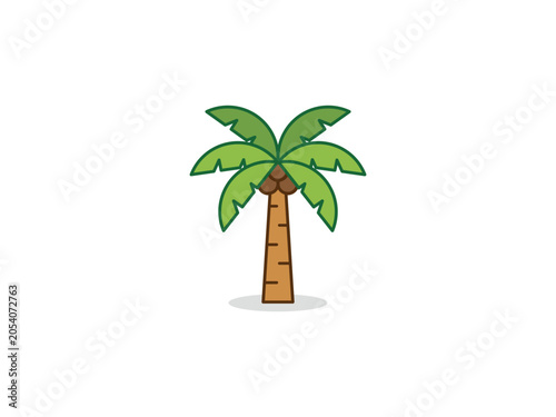 Beach vacation elements vecto...