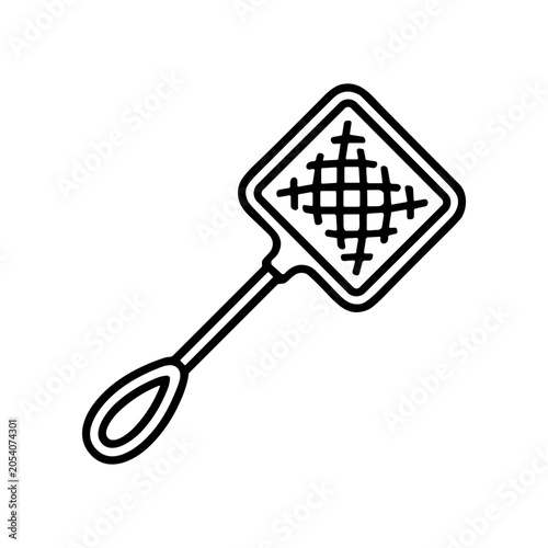 Obraz na plátně Swatter fly swatter insect killer tool.