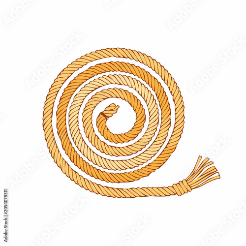 Rolled Rope Illustration