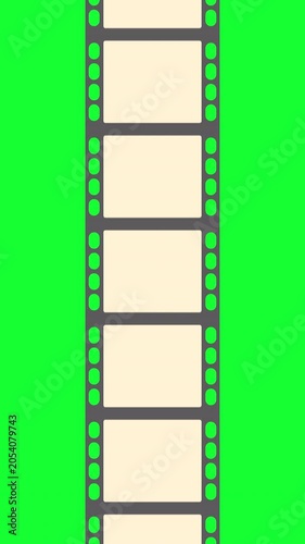 Film Strip Vertical Green Screen Animation