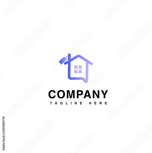 Rental home logo perfect for real estate company