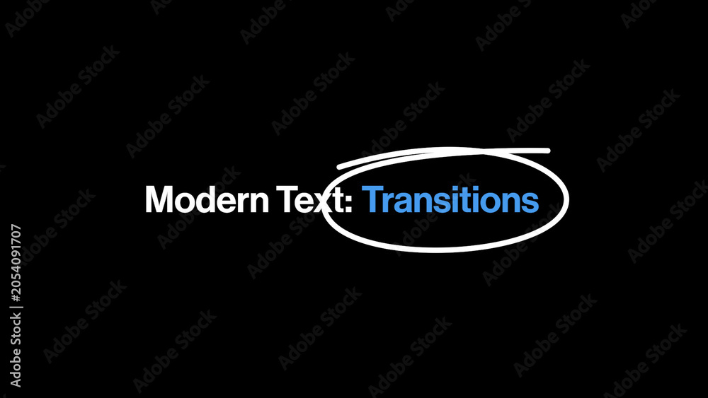 Modern Text Transitions Stock Template | Adobe Stock