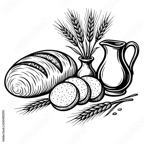 still life with bread