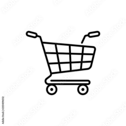 Shopping Cart Icon Flat Design Vector Illustration