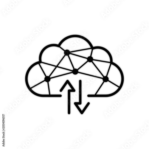 Cloud Network Connection Technology Illustration
