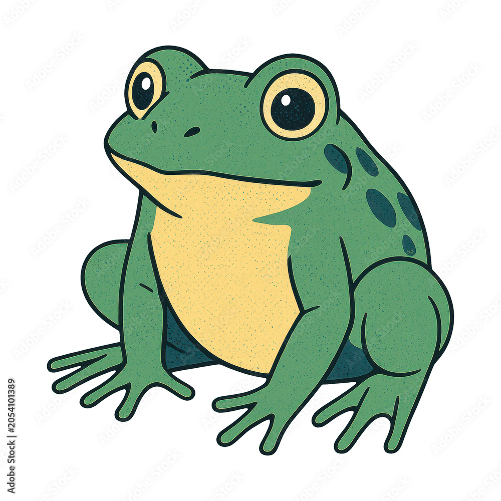 Fototapeta premium PNG Cartoon frog illustration design