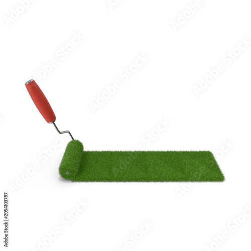 Grass Paint Roller Design