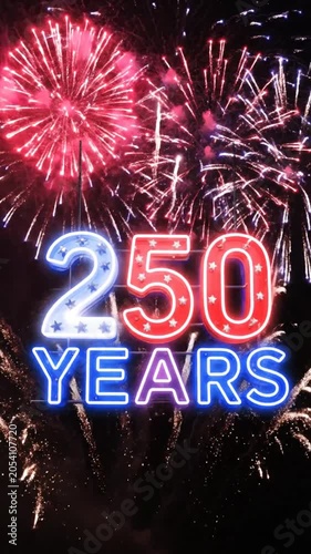 Celebrating a 50-Year Milestone with Spectacular Fireworks Display and Neon Signage Dedicated to 50 Years of Achievements