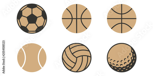 Obraz na płótnie Various sports balls on display for recreational activities indoors