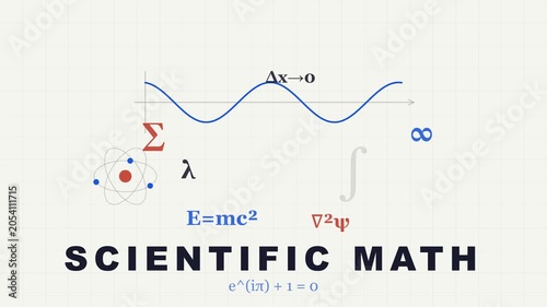 Scientific Mathematics and Physics Equations Background