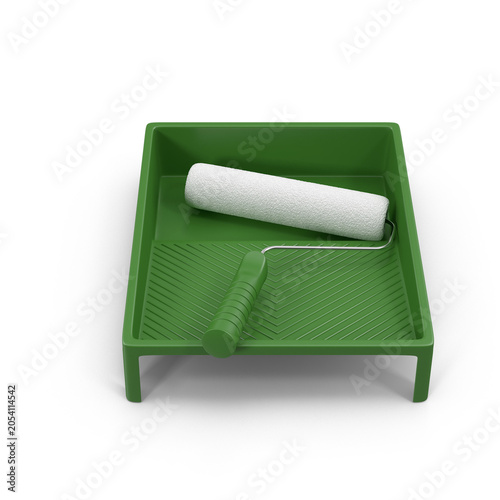 Green Paint Roller Tray Kit