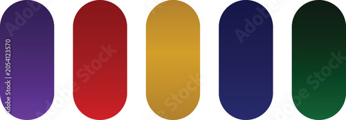Abstract Gradient Color Capsule Shapes Vector Set