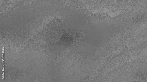 Cuadro en lienzo A grayscale abstract texture resembling cracked earth or distressed plaster, wit