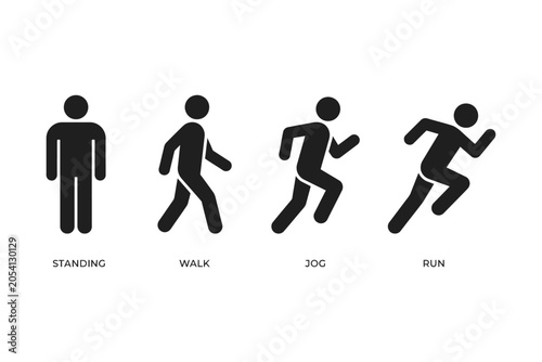 Foto Human Pictograms: Body Proportion Variations Infographic