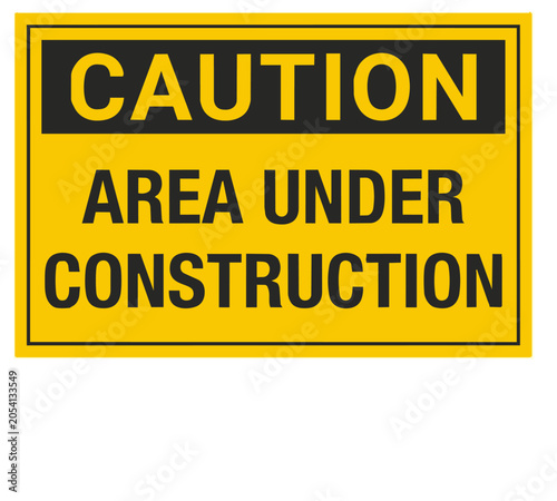 caution area under construction