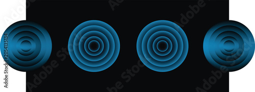 Vászonkép Wifi wave light effect