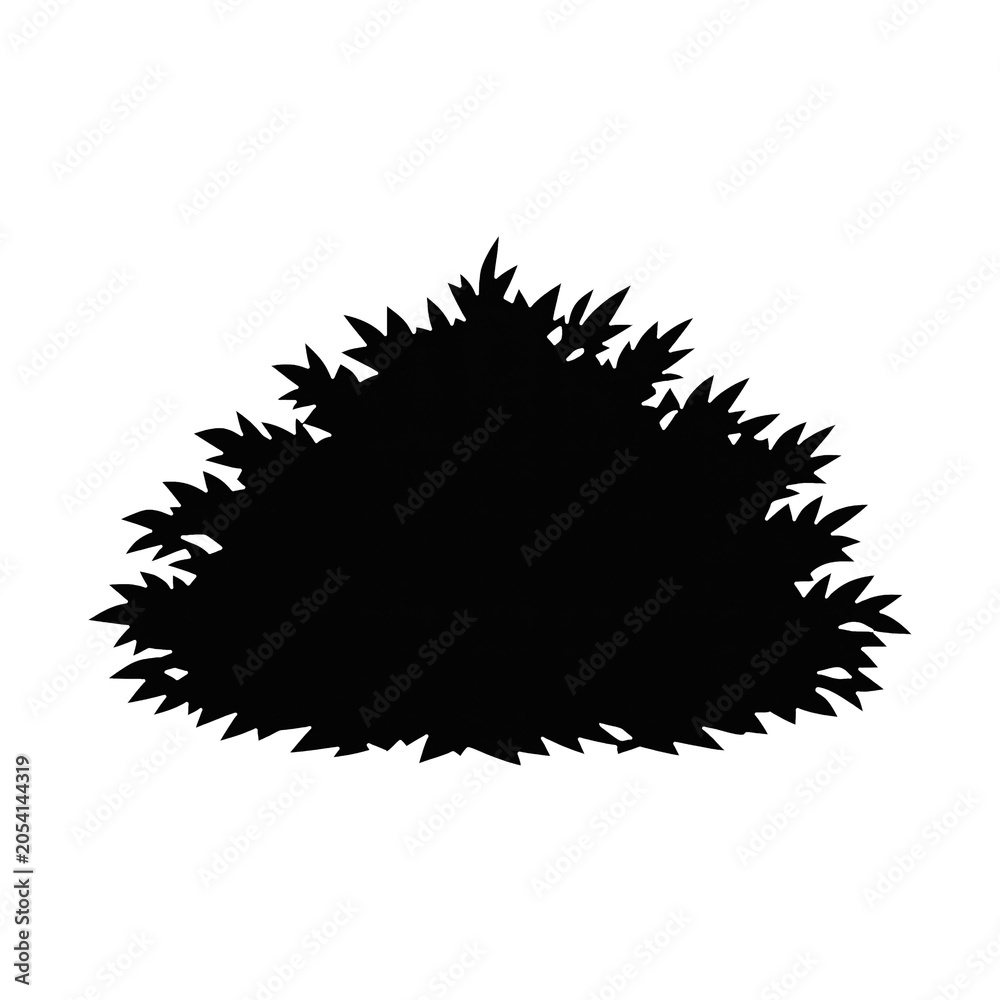 Obraz premium PNG Silhouette bush illustration PNG