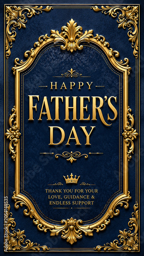 Luxury Father's Day Greeting Card 