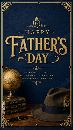 Luxury Father's Day Greeting Card 