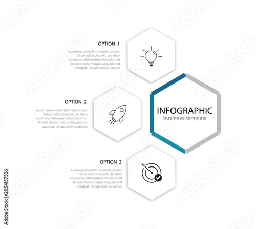 modern design template for infographics Timeline creator infographic template. 3 Step timeline journey, infographics design template vector illustration.	