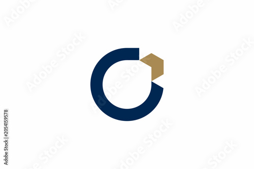 Modern Letter C Arrow Logo 