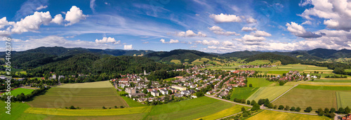 Fotografie Luftaufnahme von Stegen im Schwarzwald bei Freiburg im Breisgau