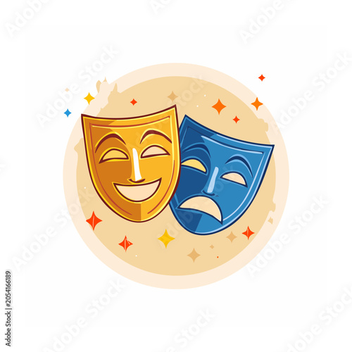 Yellow smiley face emoji with blue eyes